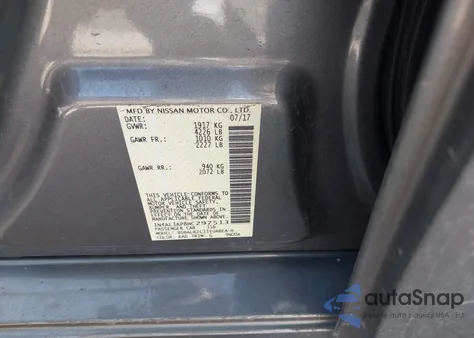 2017 Nissan Altima 2.5 Sl from USA, damaged, VIN 1N4AL3AP8HC297513